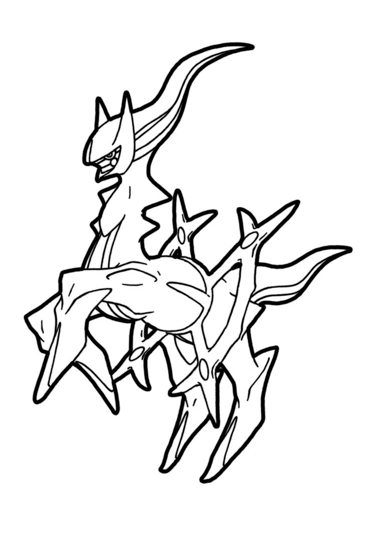 50 Arceus Pokemon Coloring Page 34