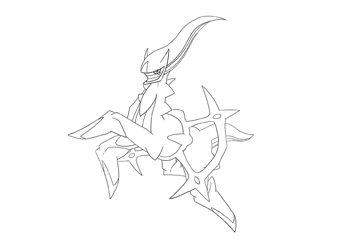 50 Arceus Pokemon Coloring Page 43