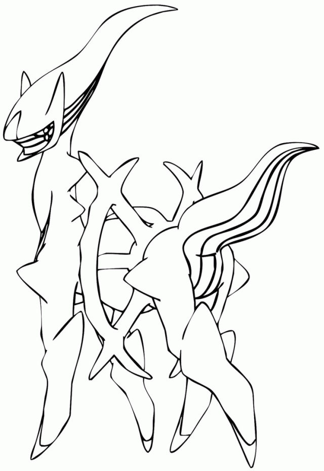 50 Arceus Pokemon Coloring Page 58