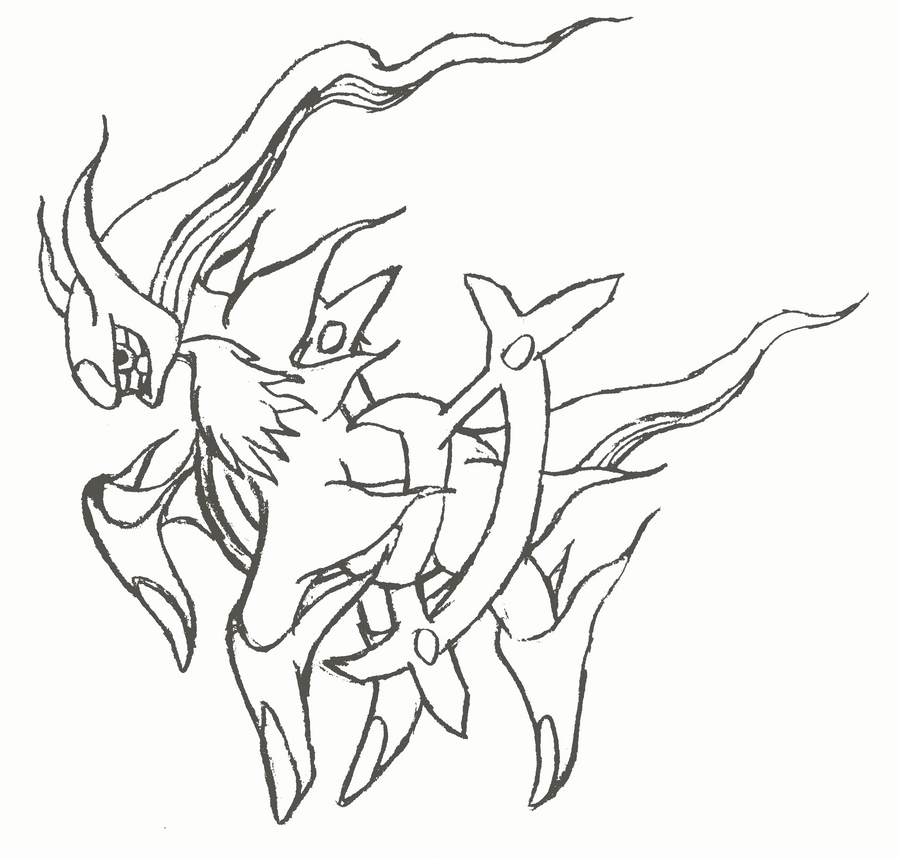 50 Arceus Pokemon Coloring Page 6