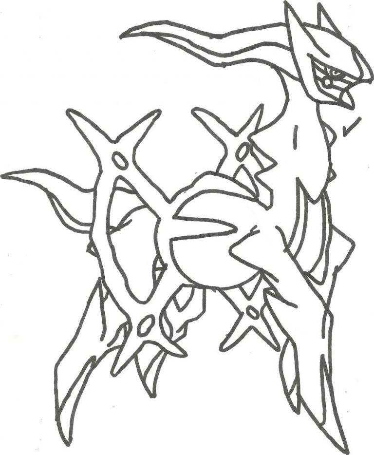 50 Arceus Pokemon Coloring Page 63