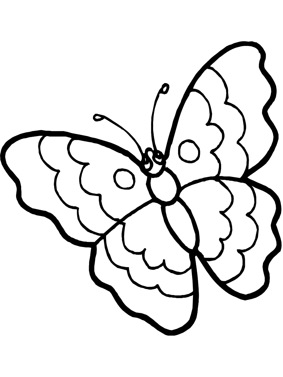 50 Butterfly Color Pages Printable 1