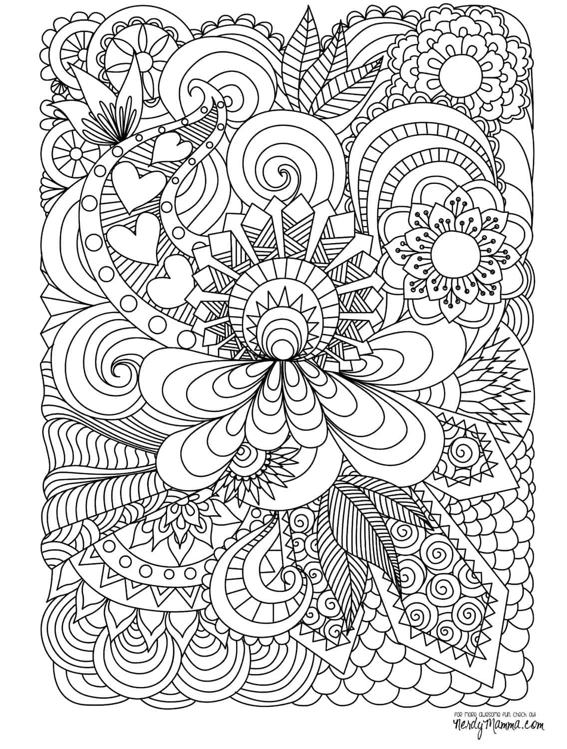 55 Adult Coloring Pages Online 1