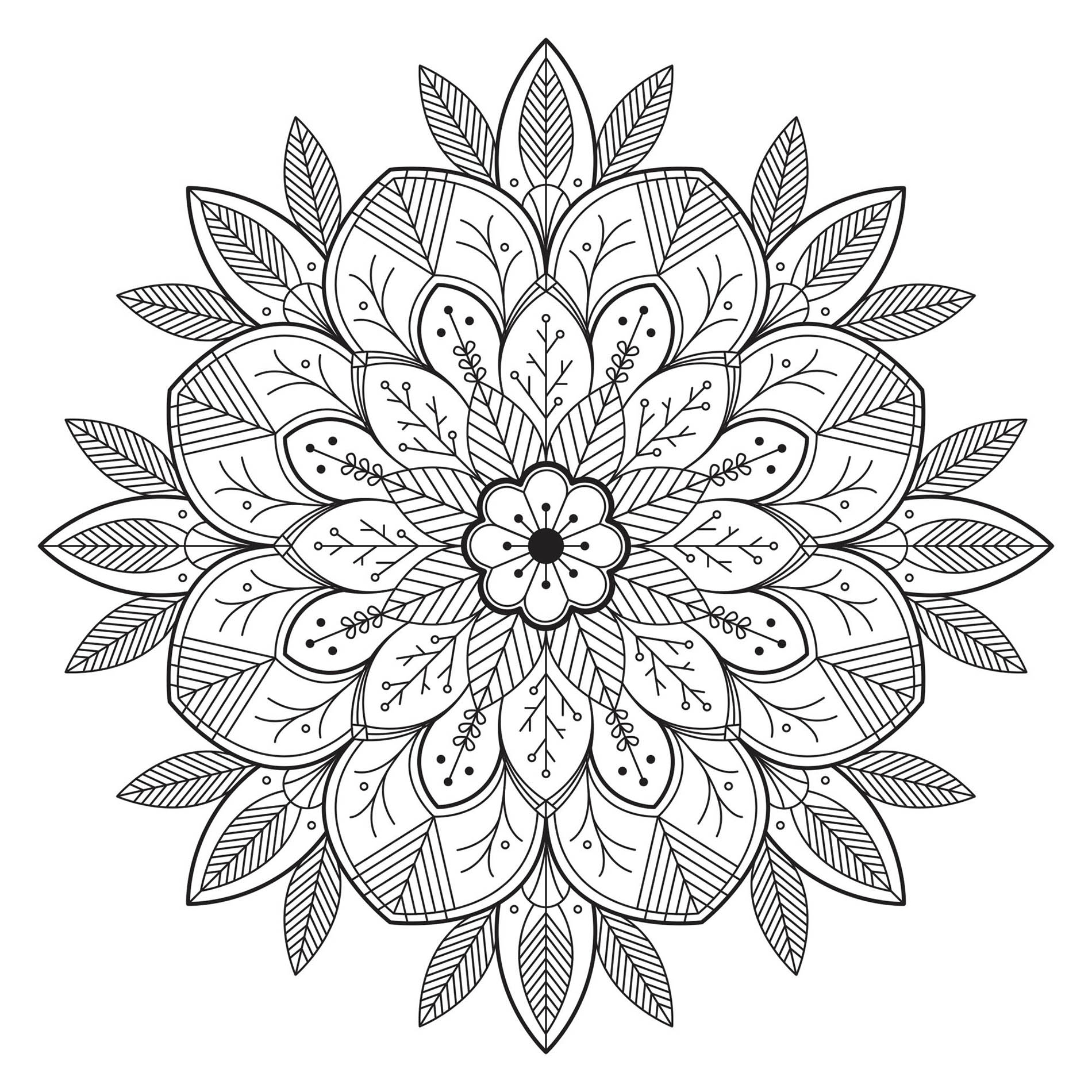 55 Coloring Mandalas Free Printable 15