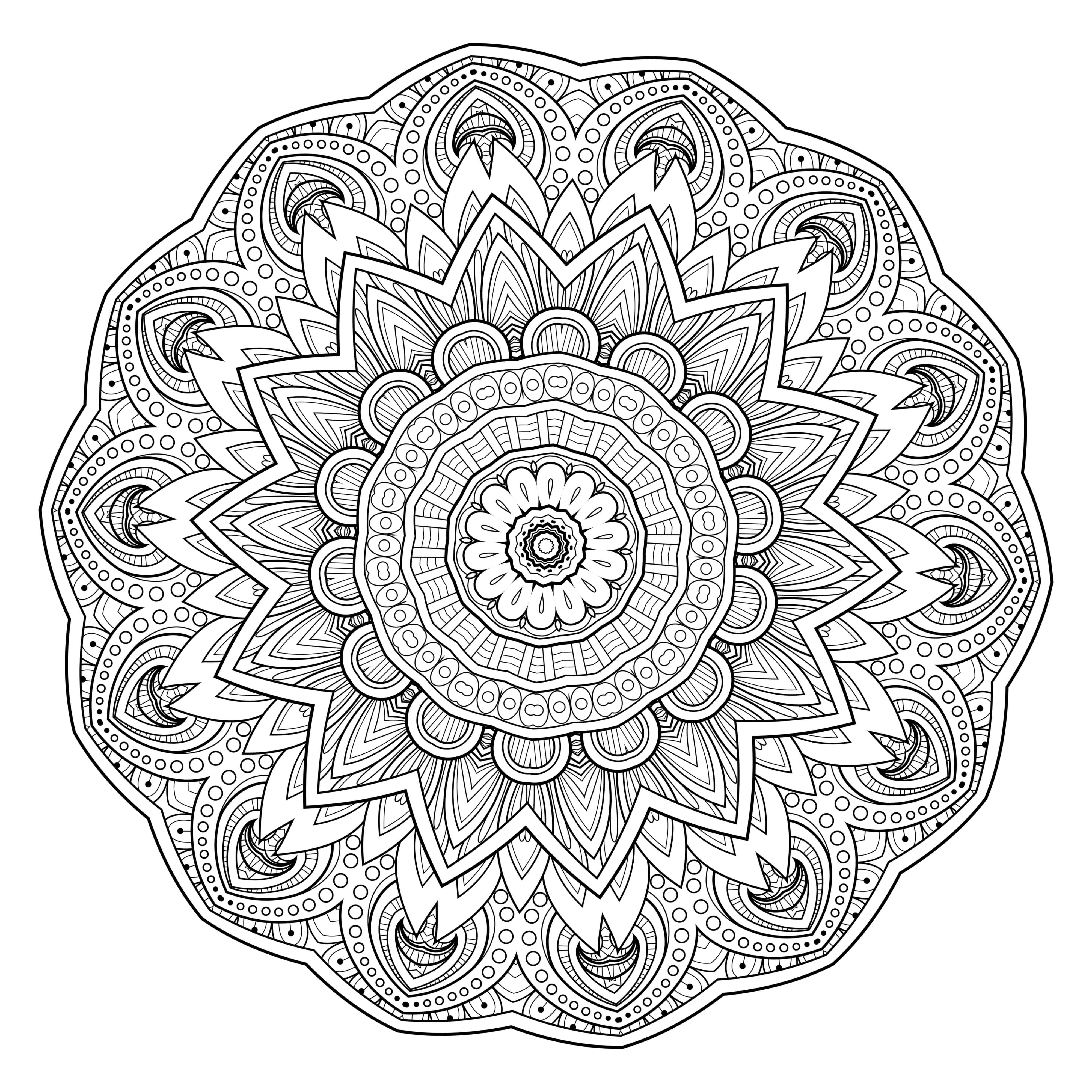 55 Coloring Mandalas Free Printable 23