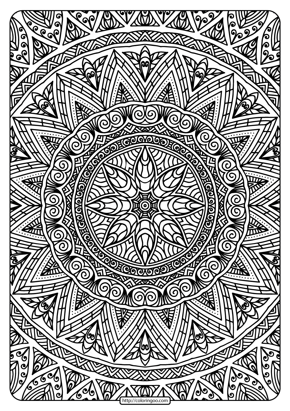 55 Coloring Mandalas Free Printable 45