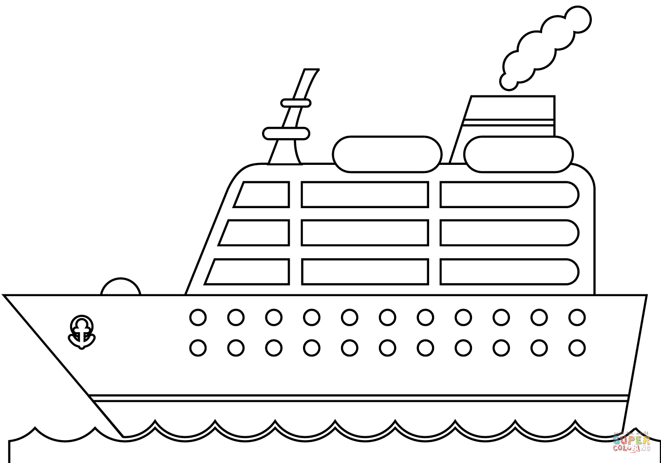 55 Coloring Pages Cruise Ship 14