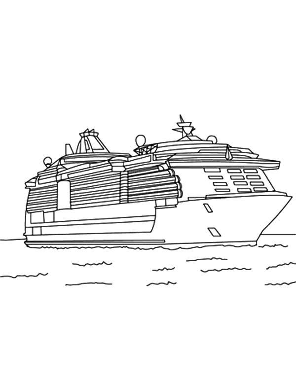 55 Coloring Pages Cruise Ship 9