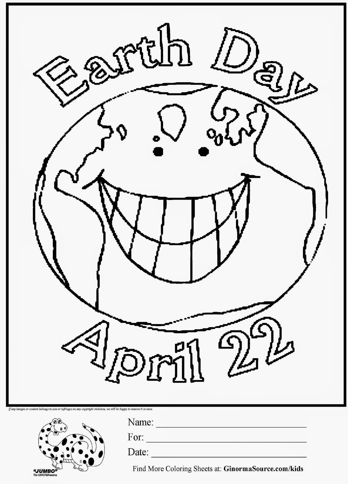 55 Earth Day Coloring Sheet 24