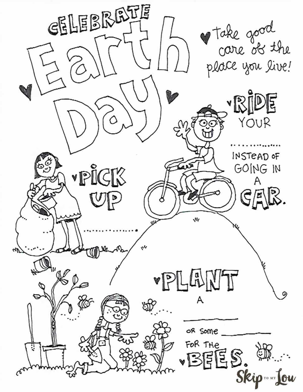 55 Earth Day Coloring Sheet 25