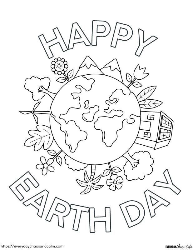 55 Earth Day Coloring Sheet 29