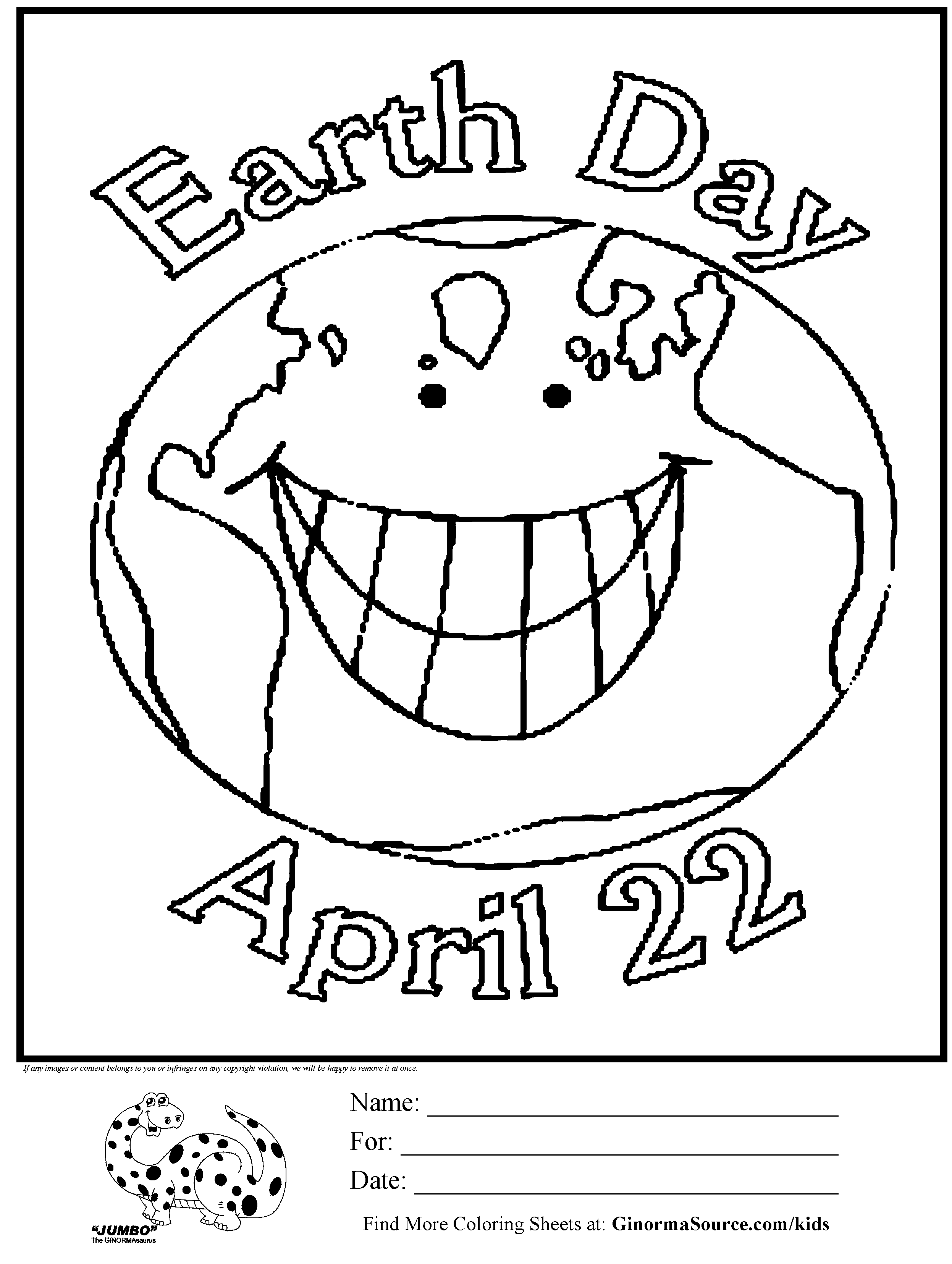 55 Earth Day Coloring Sheet 36