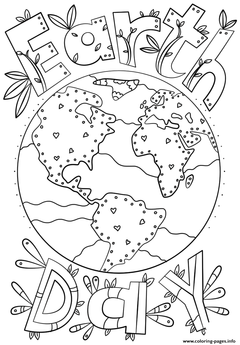 55 Earth Day Coloring Sheet 43