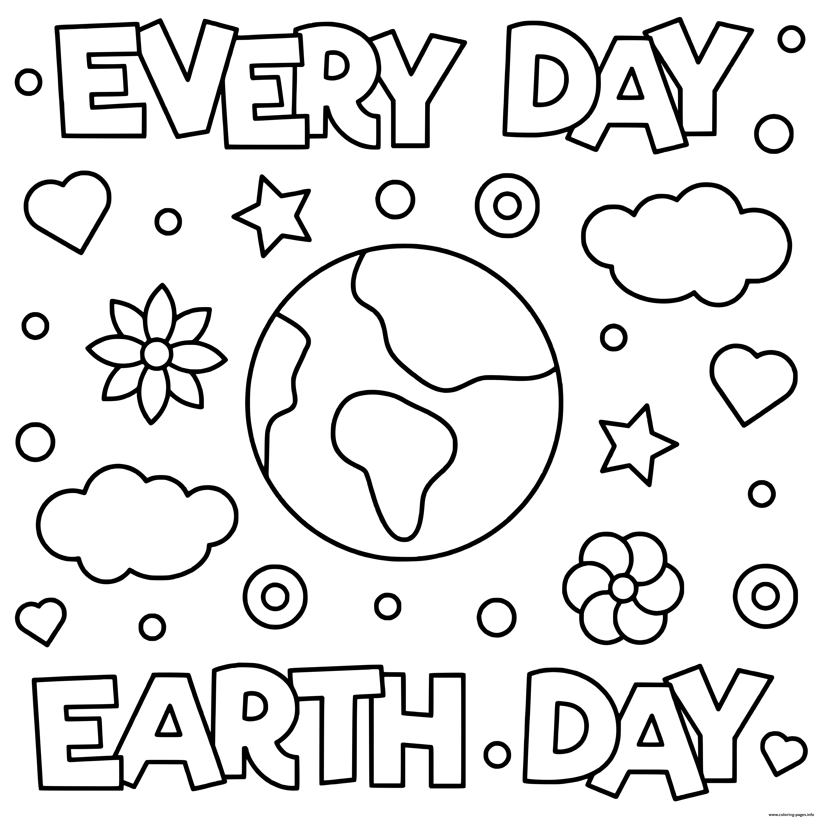 55 Earth Day Coloring Sheet 48