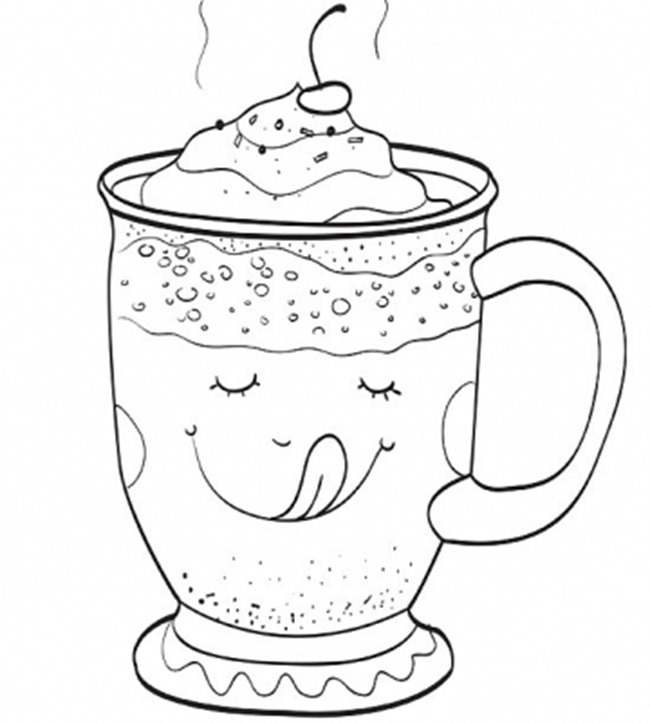 55 Hot Chocolate Coloring Page 33