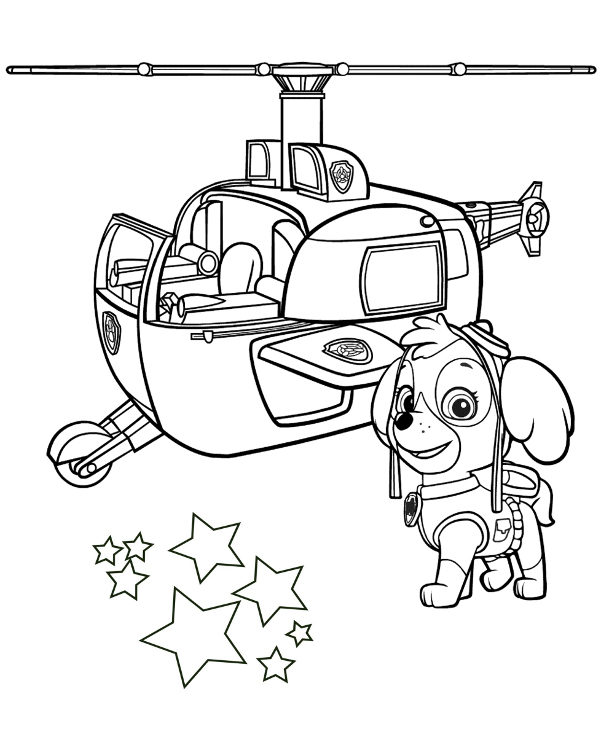 55 Skye Paw Patrol Coloring 38