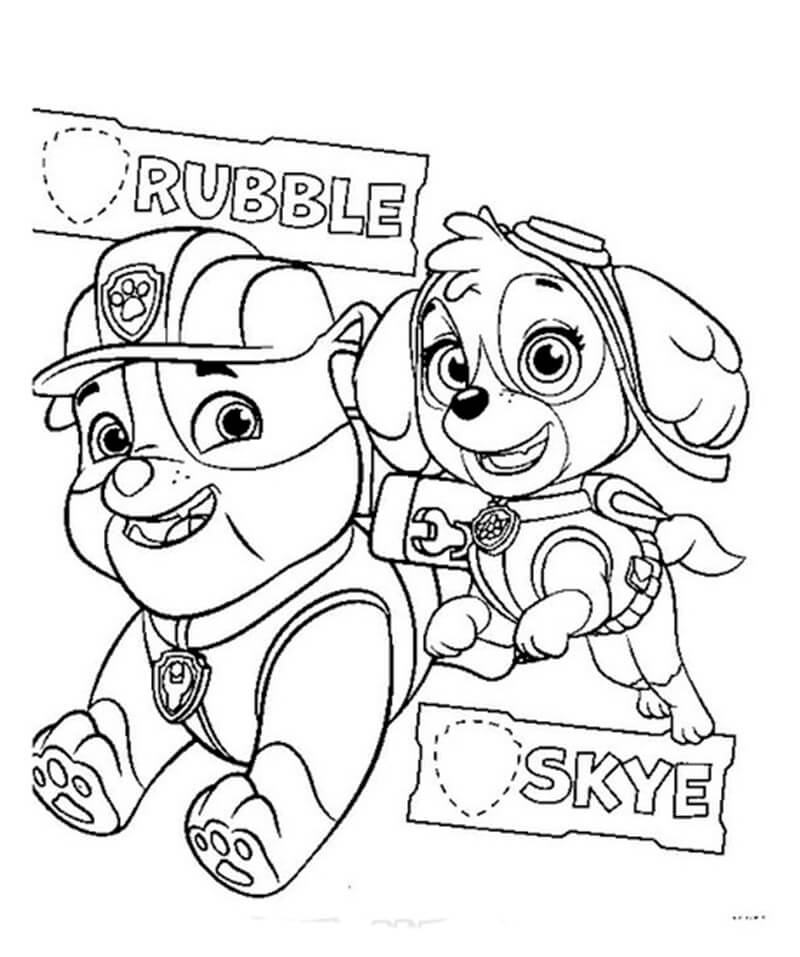 55 Skye Paw Patrol Coloring 50