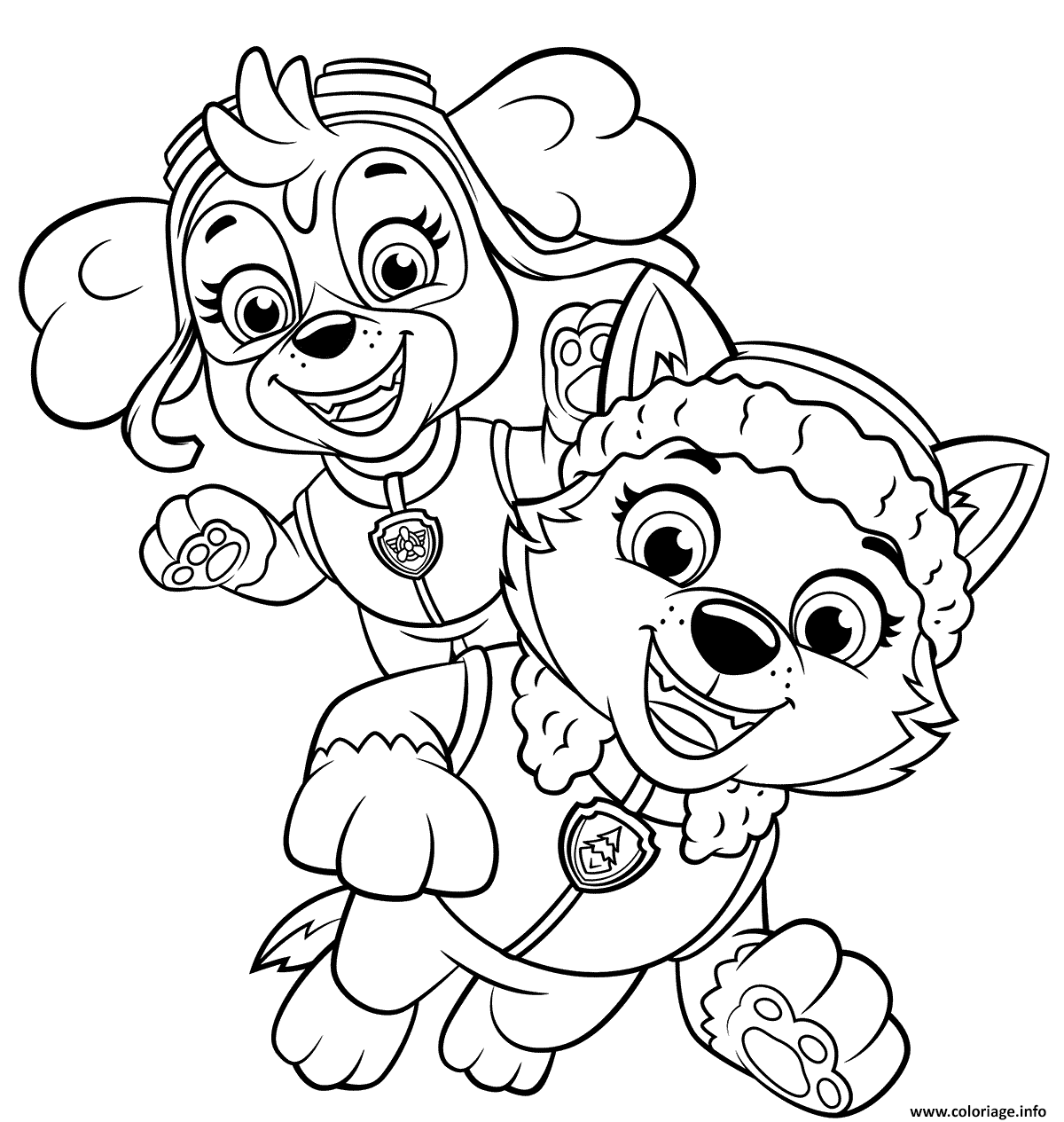 55 Skye Paw Patrol Coloring 53