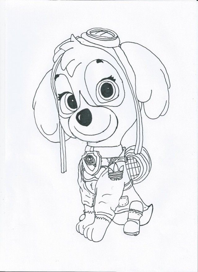 55 Skye Paw Patrol Coloring 70