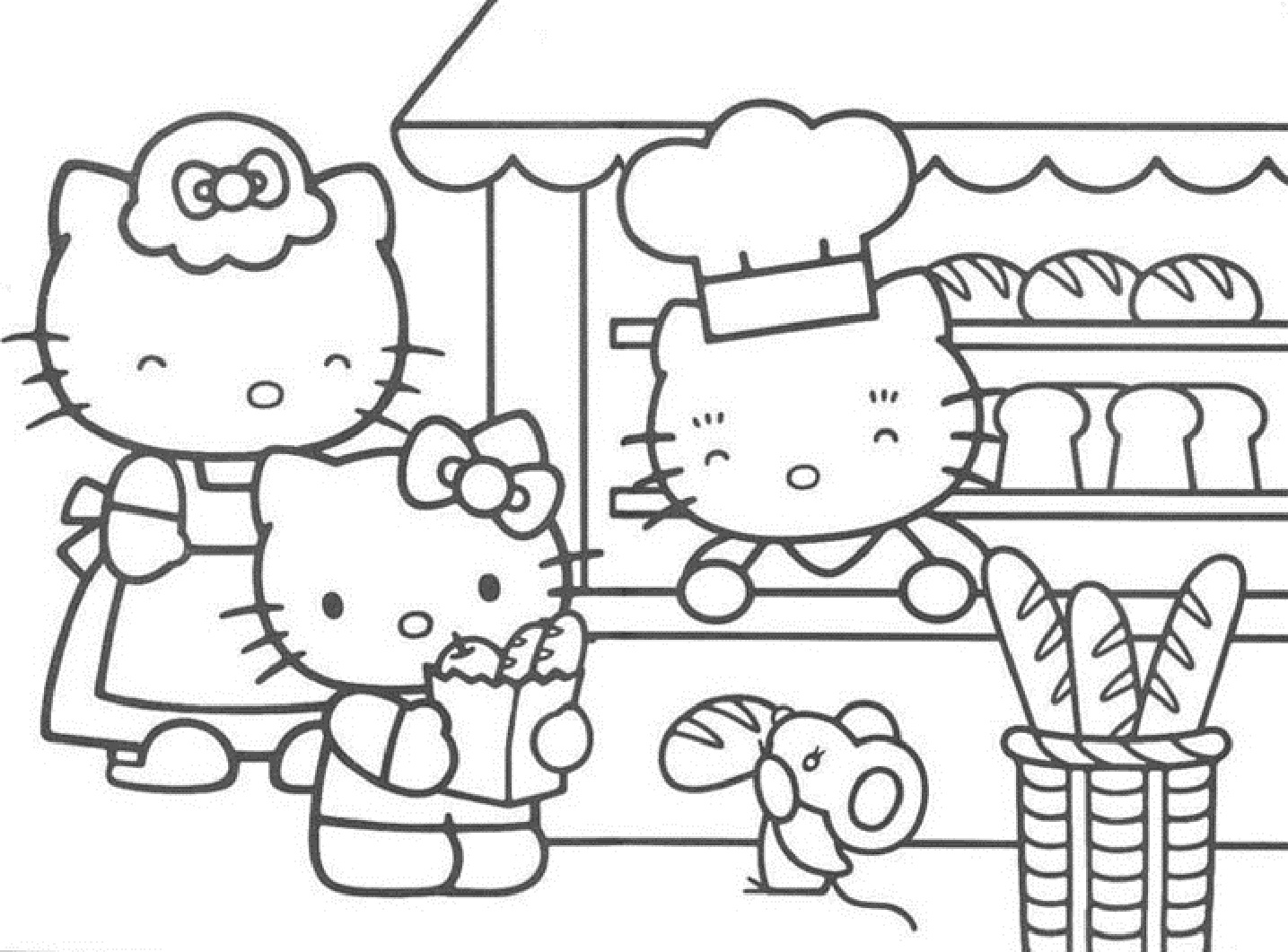 56 Color Pages Hello Kitty Printables 1