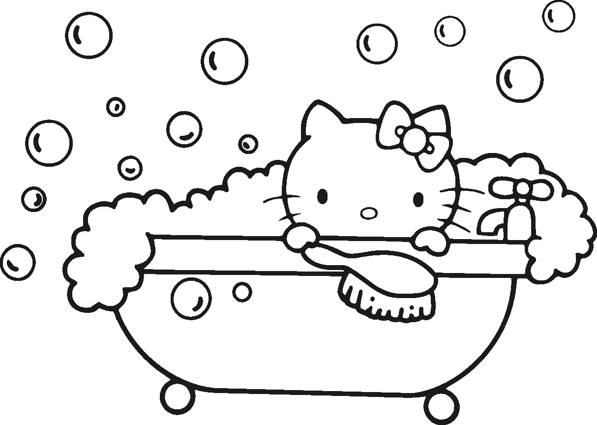 56 Color Pages Hello Kitty Printables 15