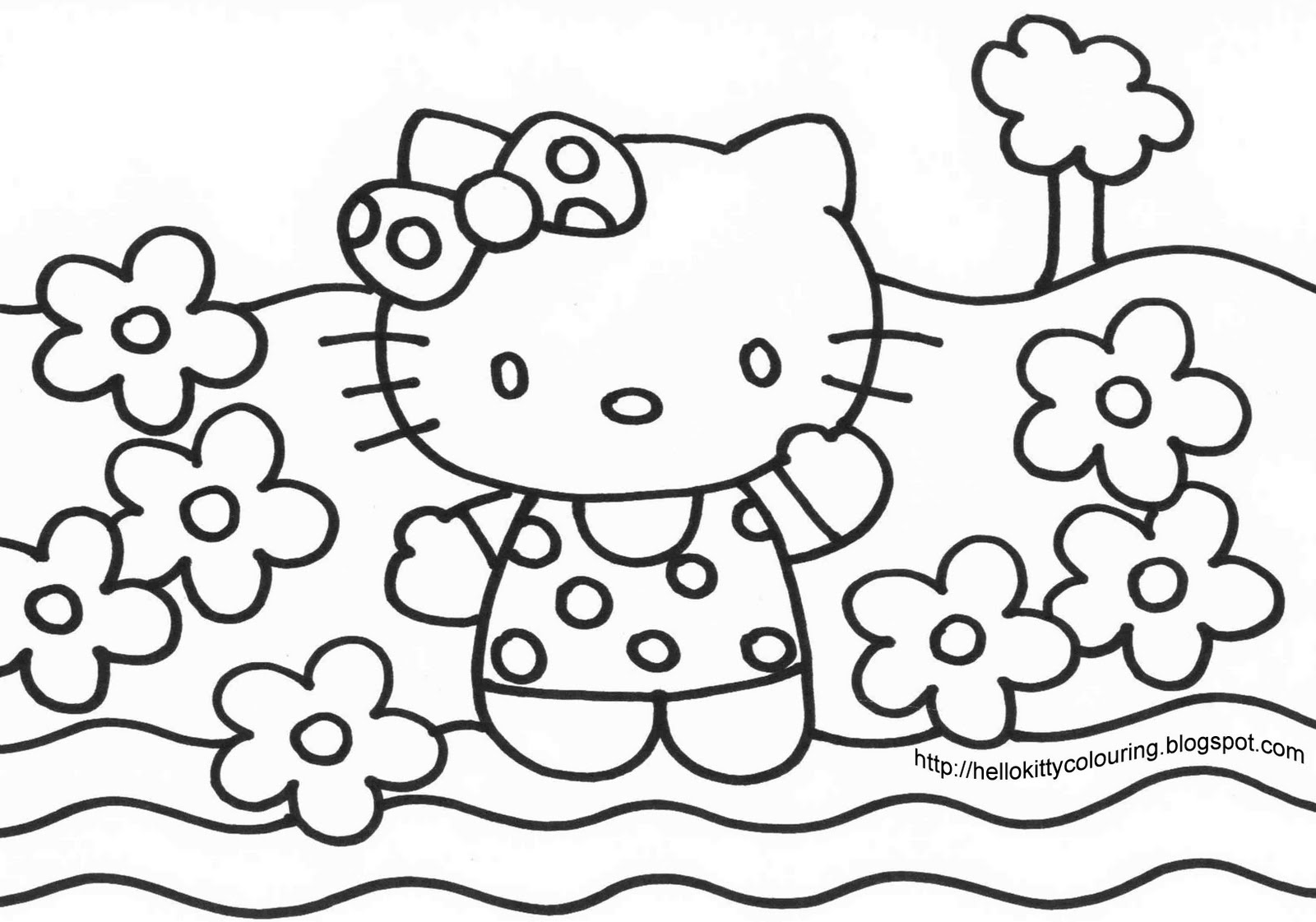 56 Color Pages Hello Kitty Printables 16