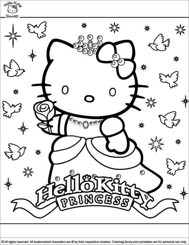 56 Color Pages Hello Kitty Printables 18