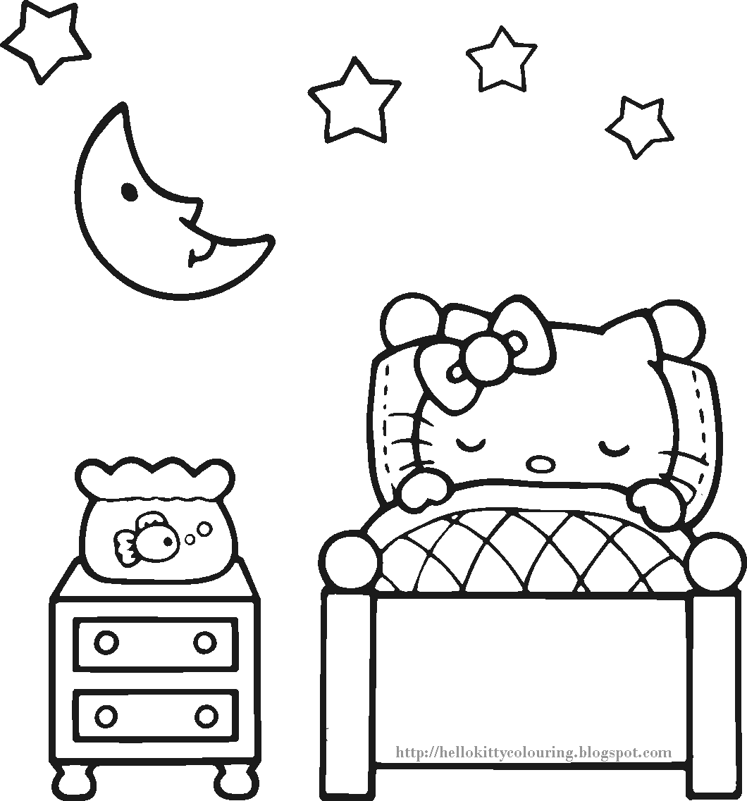 56 Color Pages Hello Kitty Printables 2