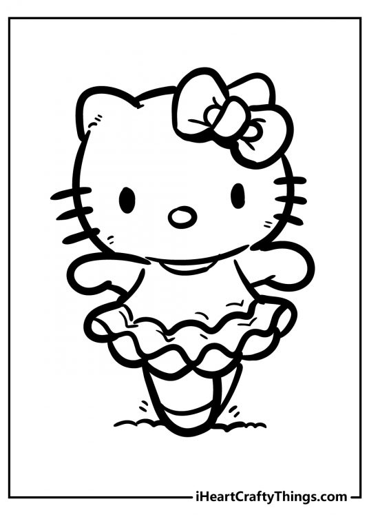 56 Color Pages Hello Kitty Printables 20