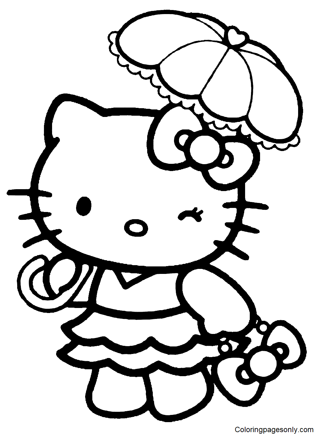 56 Color Pages Hello Kitty Printables 33