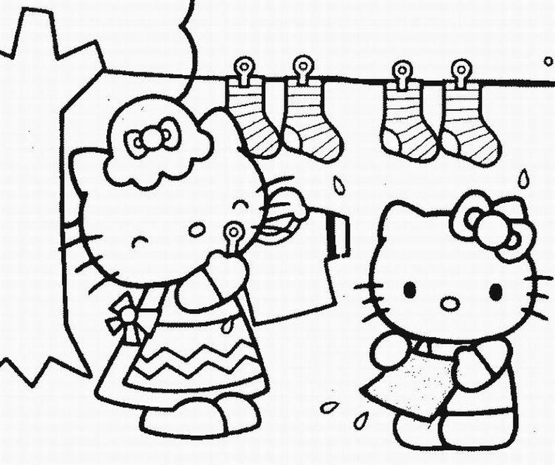 56 Color Pages Hello Kitty Printables 35