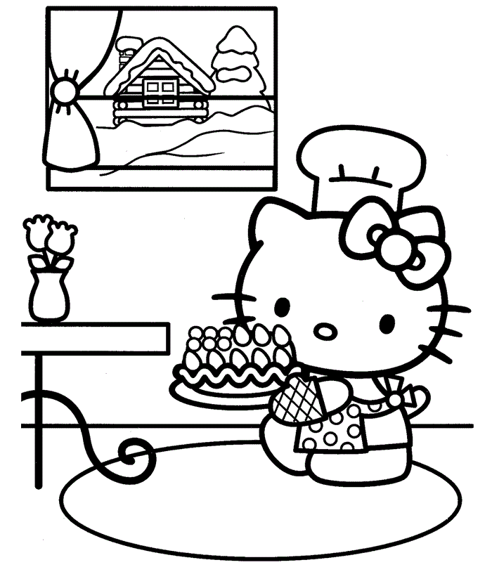 56 Color Pages Hello Kitty Printables 44