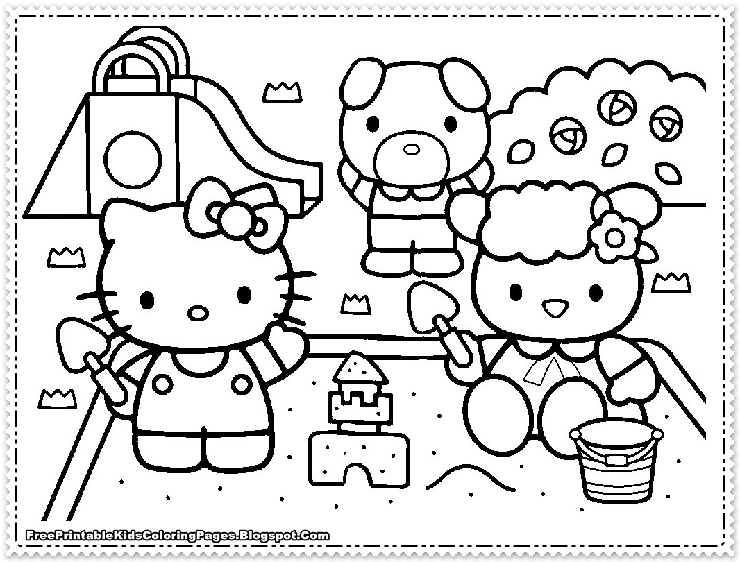 56 Color Pages Hello Kitty Printables 47