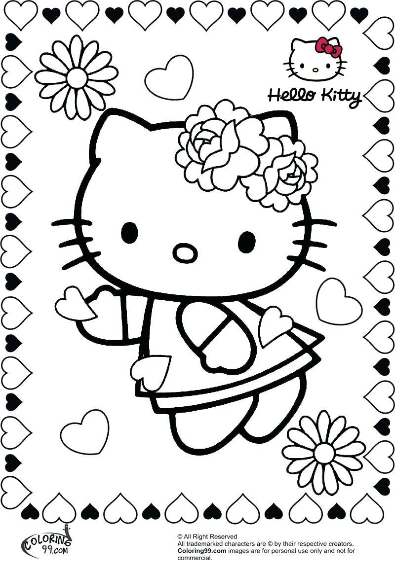 56 Color Pages Hello Kitty Printables 61