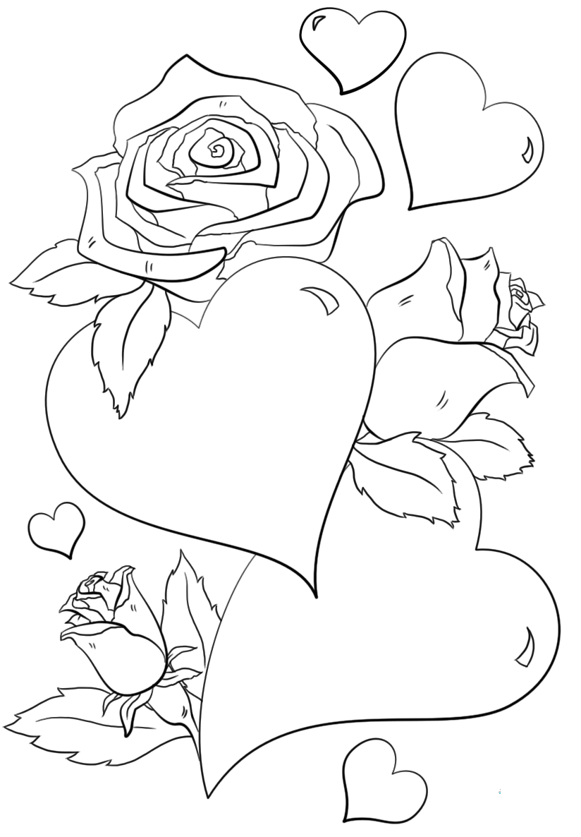 61 Heart Free Coloring Pages 20