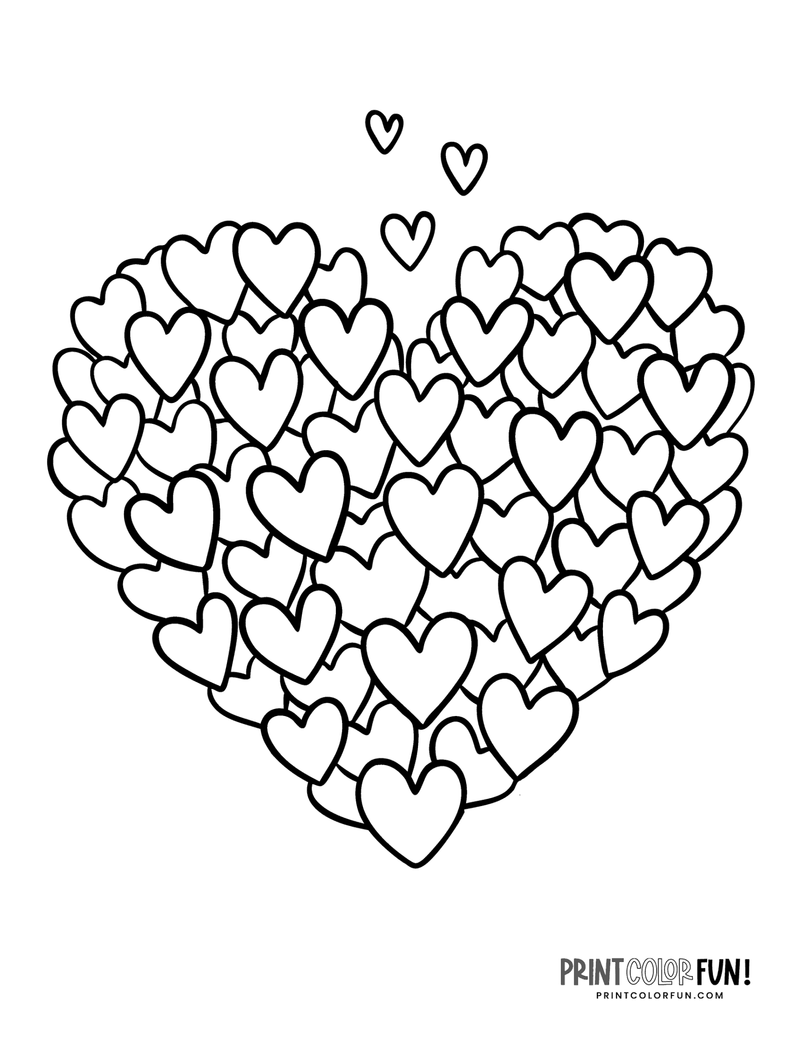 61 Heart Free Coloring Pages 23