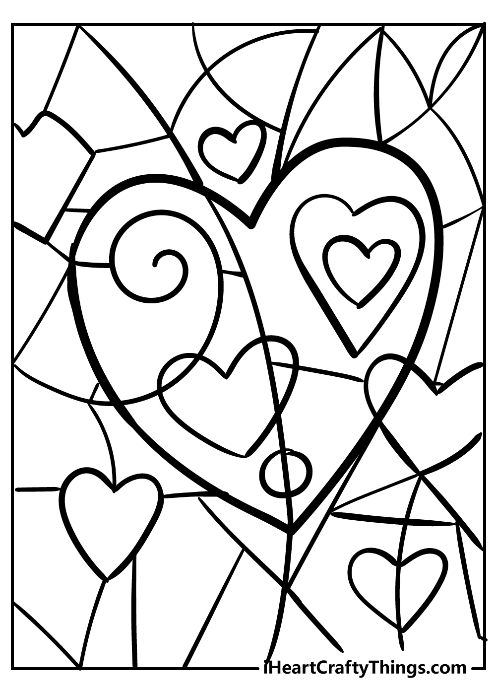 61 Heart Free Coloring Pages 39