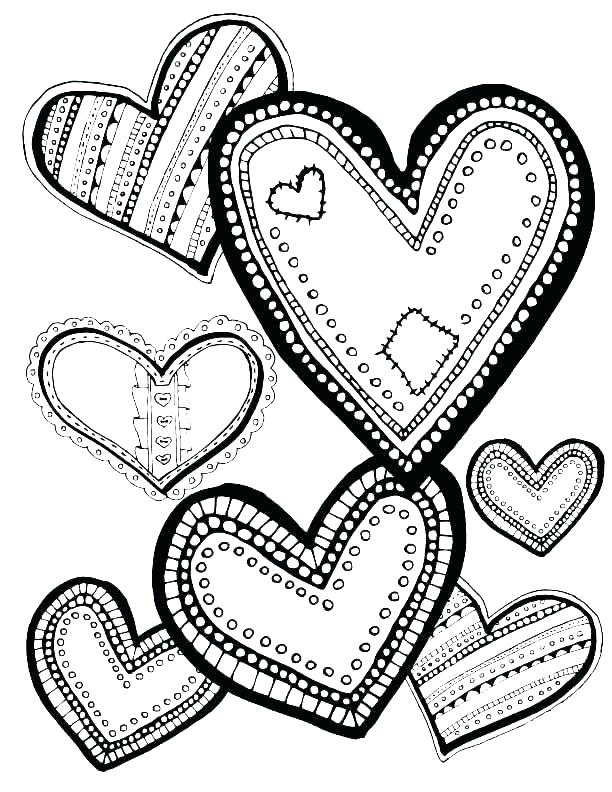 61 Heart Free Coloring Pages 40