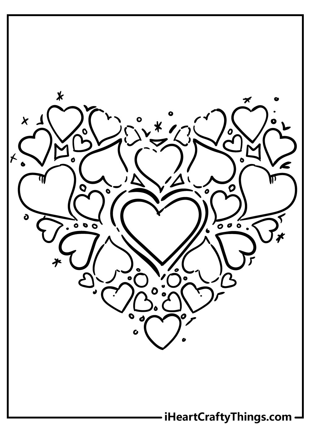 61 Heart Free Coloring Pages 47