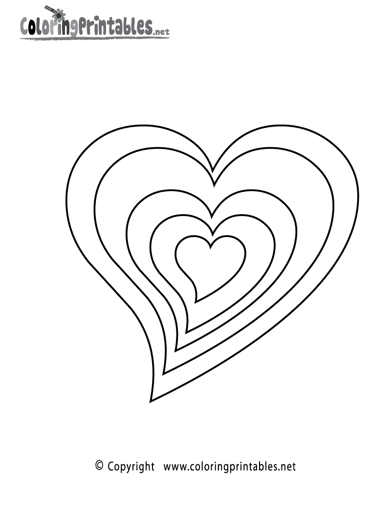 61 Heart Free Coloring Pages 48