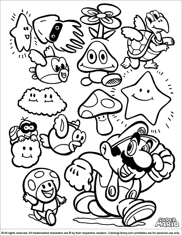 61 Mario Coloring Pages Pdf 14