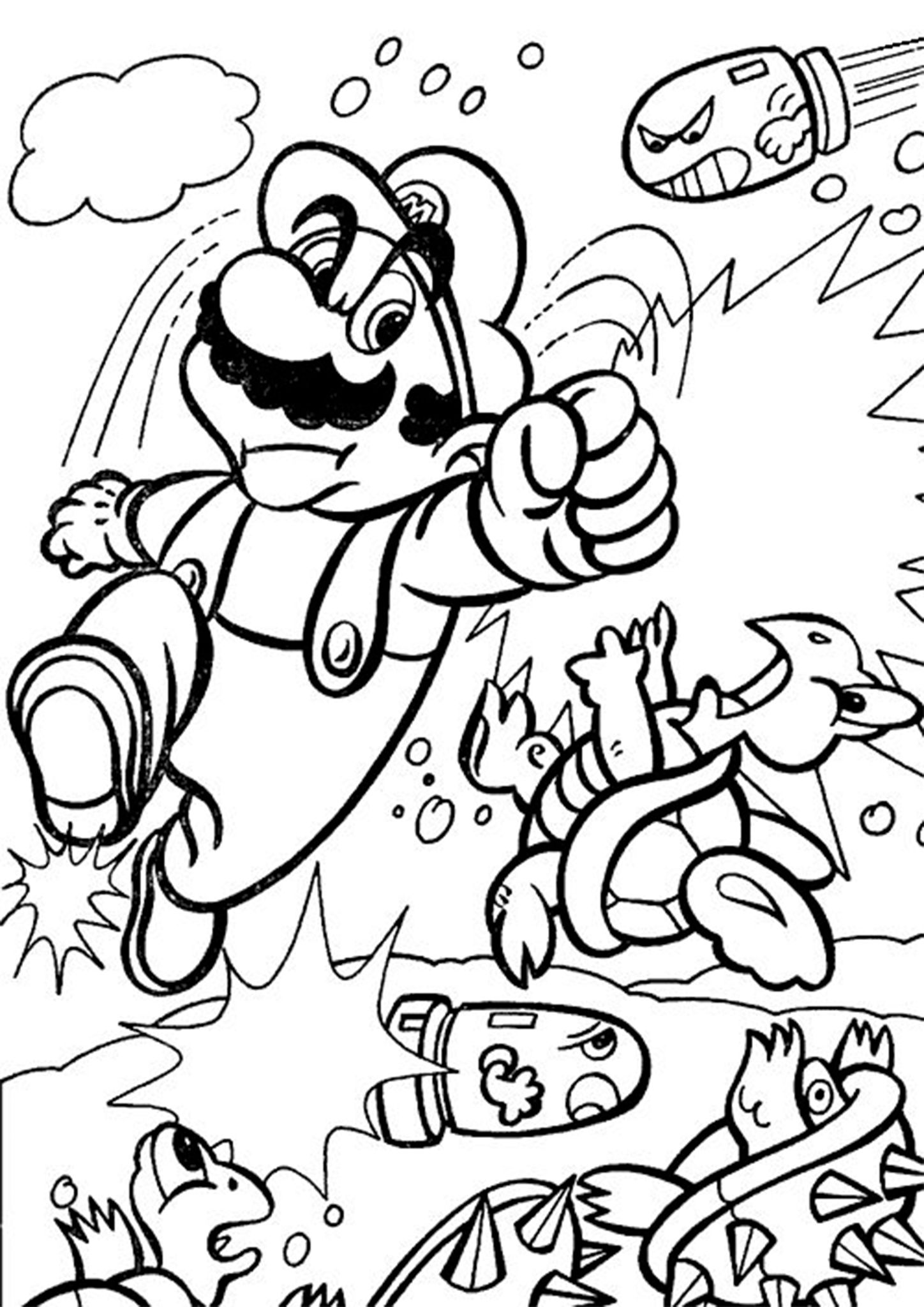 61 Mario Coloring Pages Pdf 22