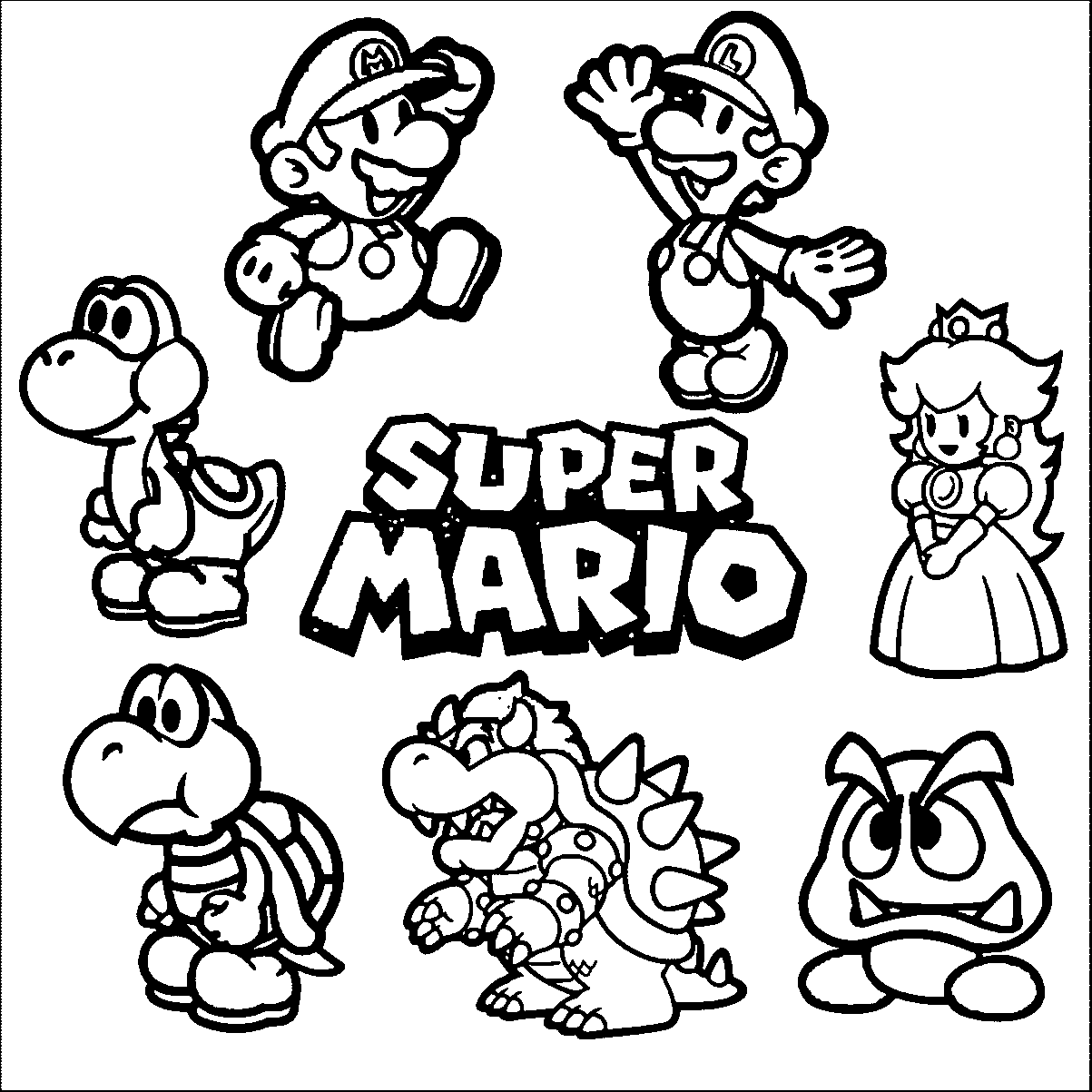 61 Mario Coloring Pages Pdf 23