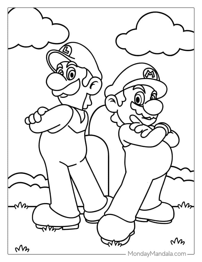 61 Mario Coloring Pages Pdf 27