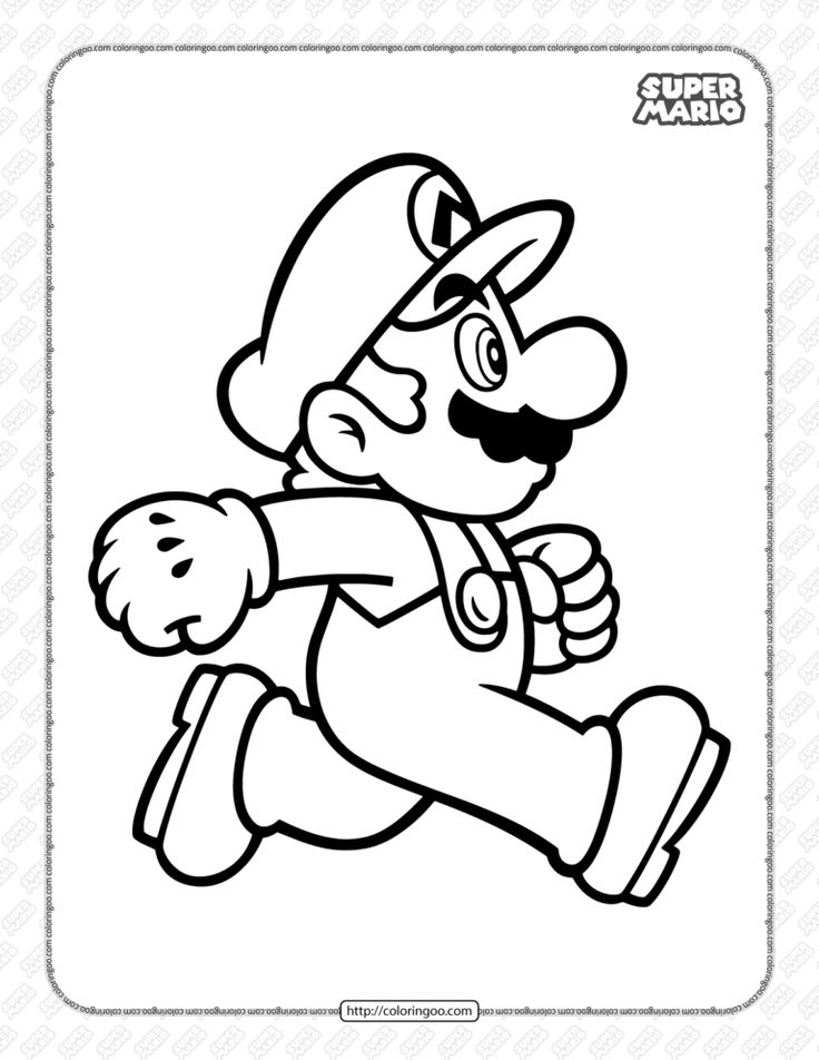 61 Mario Coloring Pages Pdf 34