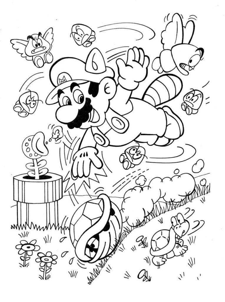 61 Mario Coloring Pages Pdf 35