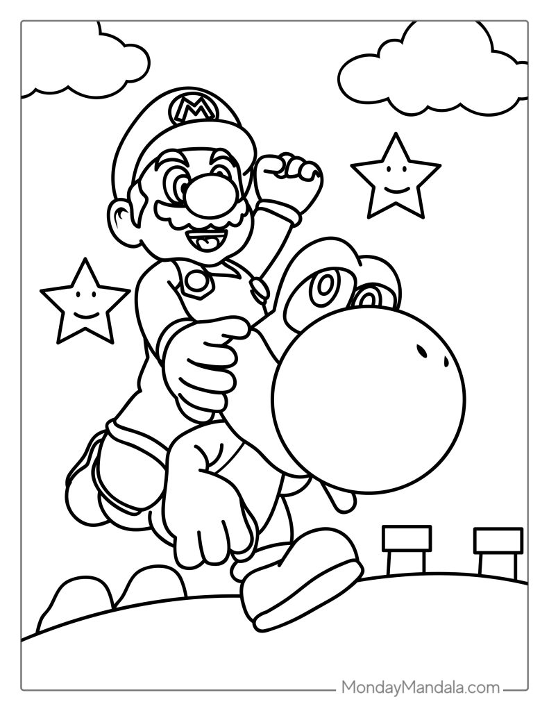 61 Mario Coloring Pages Pdf 8