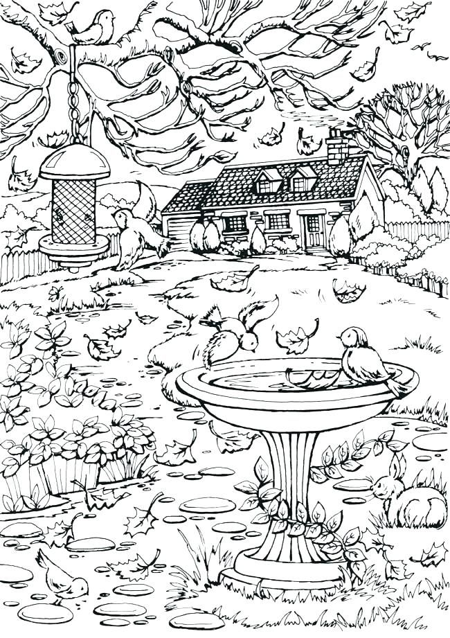 45 Adult Fall Coloring Sheets 37