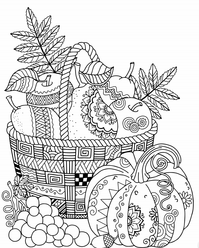 45 Adult Fall Coloring Sheets 38