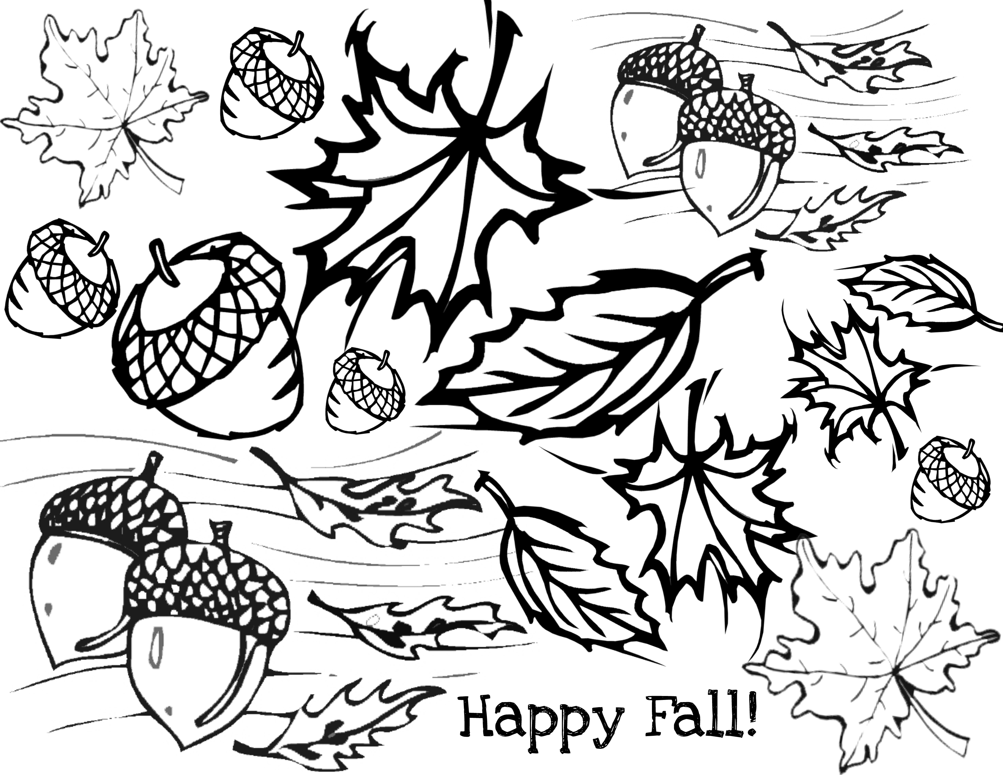 45 Adult Fall Coloring Sheets 6